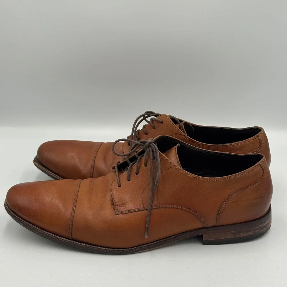 Cole Haan British Tan Leather Cap Toe Oxford Shoes 11.5 M NO BOX